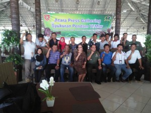 GATHERING Syukuran Kodam VI Sebagai Satuan Penerangan Terbaik Tingkat Puspen TNI Tahun 2015.
